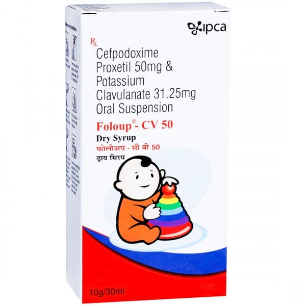 Foloup CV 50 mg Dry Syrup 10 g/30 ml