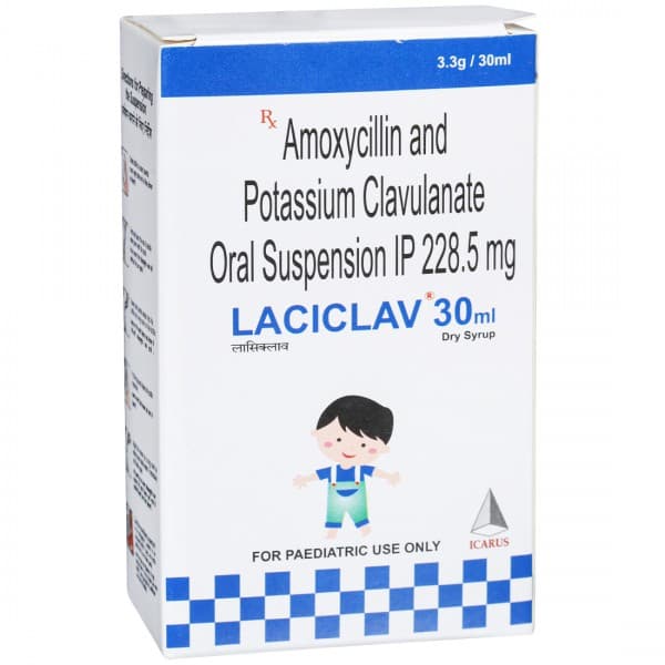 Laciclav 3.3 g/30 ml Dry Syrup