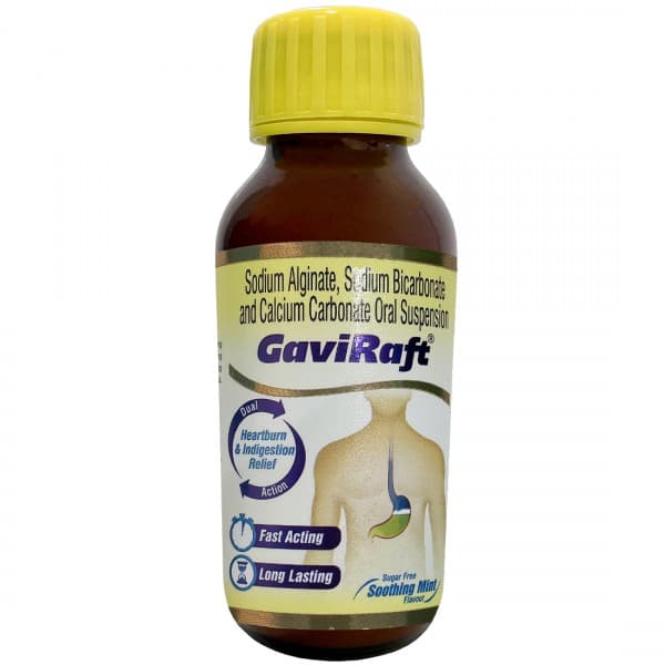 Gaviraft Sugar Free Soothing Mint Flavour Suspension 200 ml