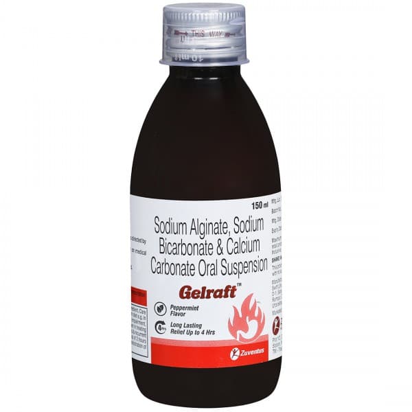Gelraft Peppermint Flavor Oral Suspension 150 ml