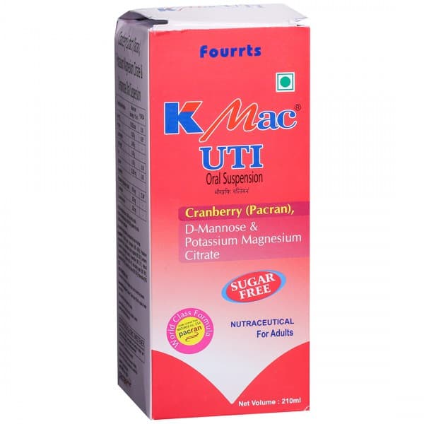 K Mac UTI Sugar Free Oral Suspension 210 ml
