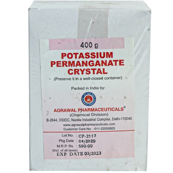 Potassium Permanganate (Agrawal Pharmaceuticals) Crystal 400 g