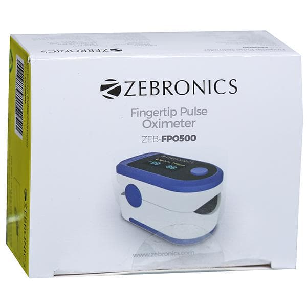 Pulse Oximeter (Zebronics) ZEBFPO500 Device 32 x 58 x 34 mm
