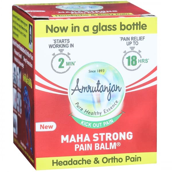 Amrutanjan New Maha Strong Pain Balm 26.4 g (27.5 ml)