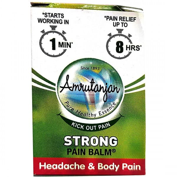 Amrutanjan Strong Headache & Body Pain Balm 7.2 g (8 ml)