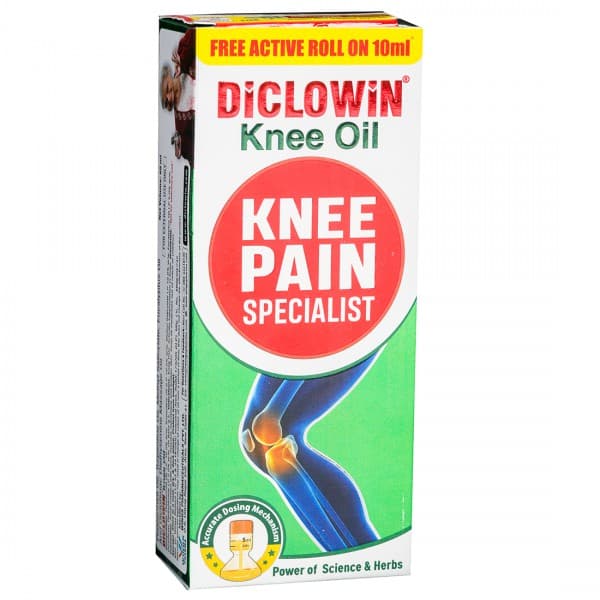 Diclowin Knee Oil (Free Active Roll On 10 ml) 60 ml