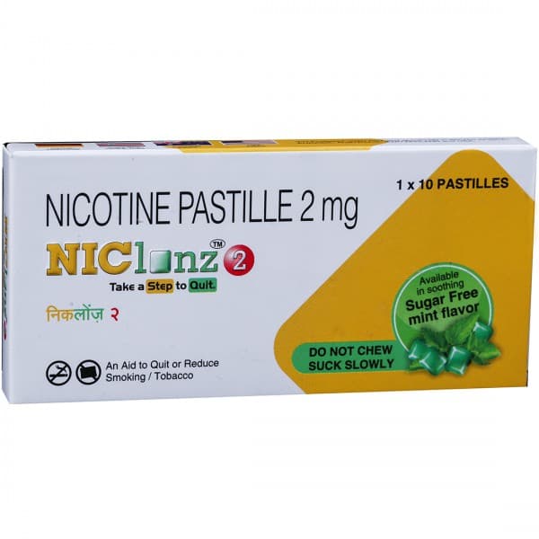 Niclonz Sugar Free Mint Flavor 2 mg 10 Pastilles