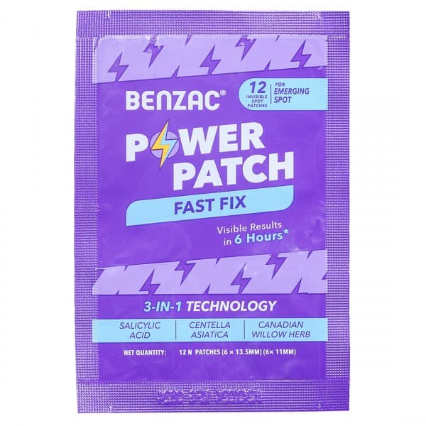 Benzac 3 In 1 Fast Fix Power Patch (6 x 13.5 mm)(6 x 11 mm) Pack Of 12