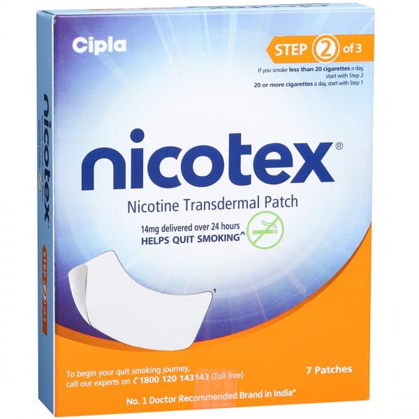 Nicotex Nicotine Patch Step (2) 14 mg Pack of 7