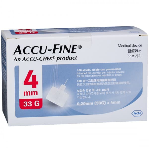 Accu Fine Pen Needle (4 mm) 33 G
