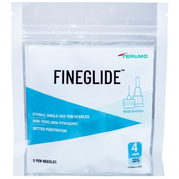 Fineglide Pen Needles 4 mm x 32G (Pack Of 5)