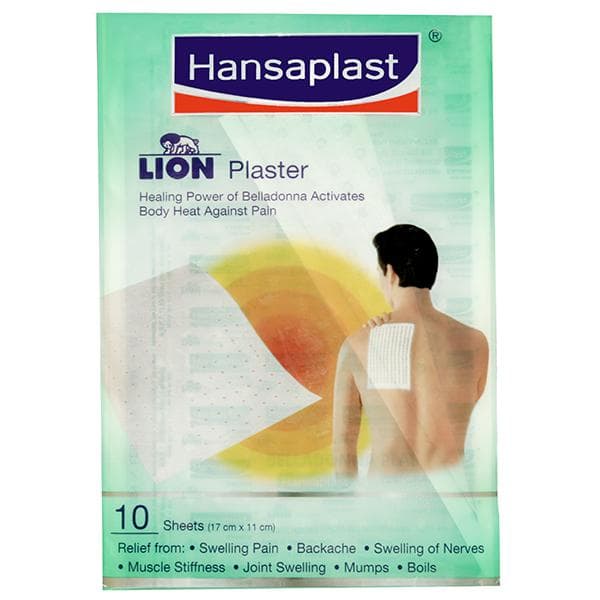 Hansaplast Lion Plaster Sheet (17 cm x 11 cm) Pack Of 10