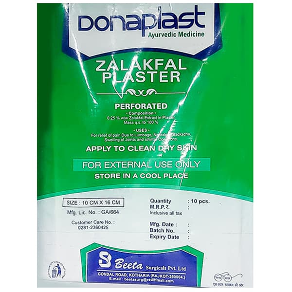 Donaplast Zalakfal Plaster 10 cm x16 cm Pack Of 10