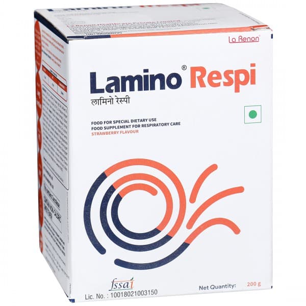 Lamino Respi Strawberry Flavour Powder 200 g