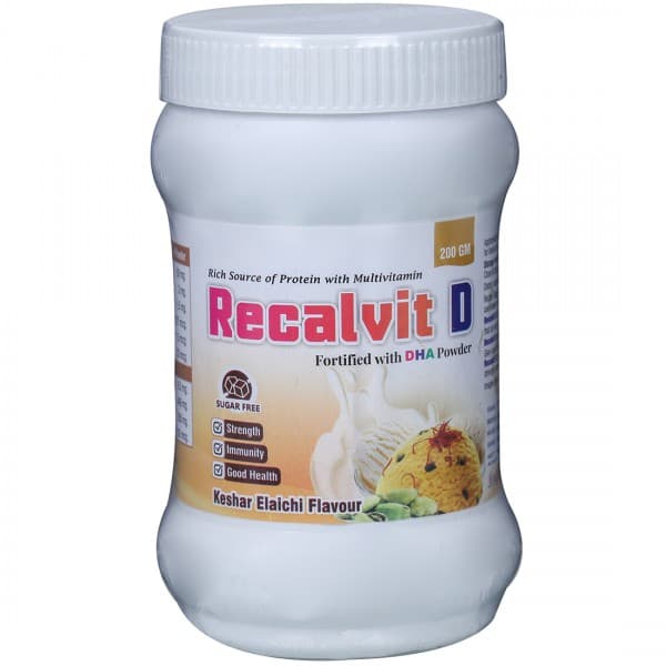 Recalvit D Keshar Elaichi Flavour Powder 200 g