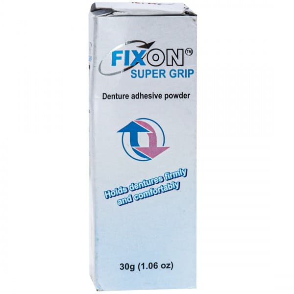 Fixon Super Grip (Strawberry Flavour) Denture Adhesive Powder 30 g