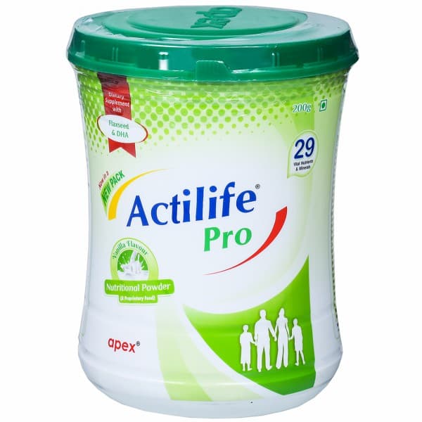 Actilife Pro Vanilla Flavour Powder Jar 200 g