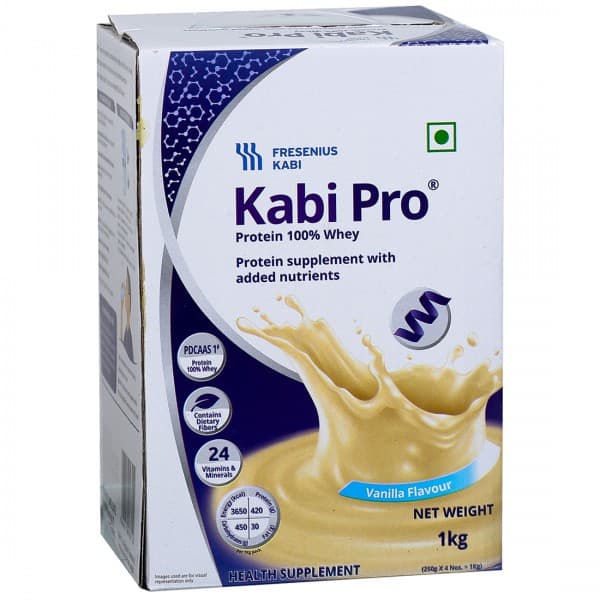 Kabipro Whey Protein Sugar Free Vanilla Flavour Refill 4 x 250 g