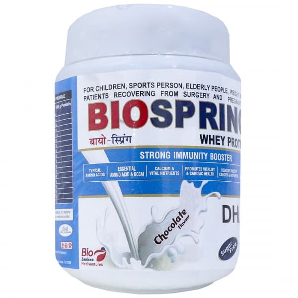 Bio Spring Whey Protein (Chocolate Flavour) Sugar Free Powder 500 g