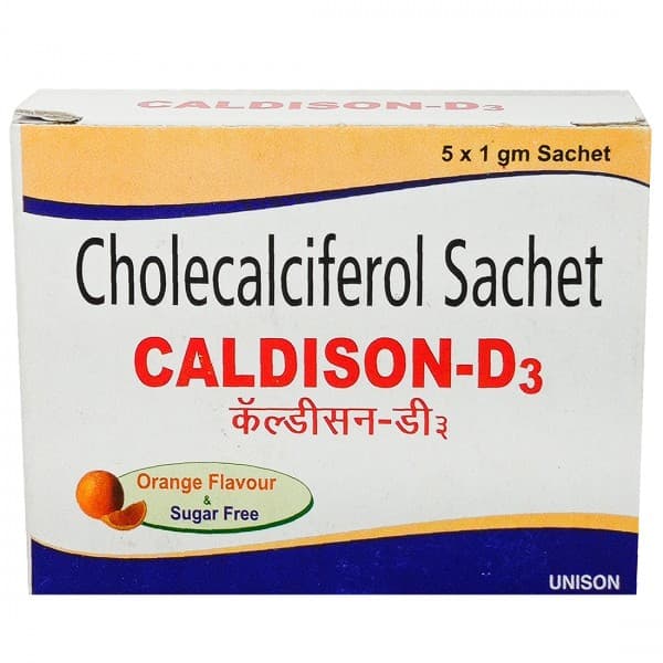 Caldison D3 Orange Flavour (Sugar Free) Sachet 1 g