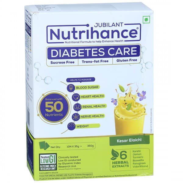 Nutrihance Diabetes Care Kesar Elaichi Flavour Sachet 10 x 35 g