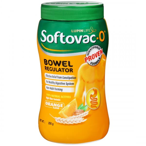 Softovac-O Bowel Regulator For Effective Relief From Constipation Orange Flavor 250 g