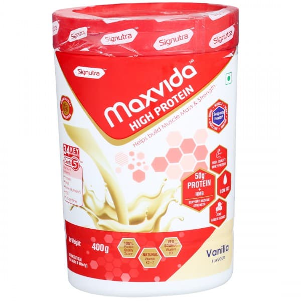 Maxvida High Protein Vanilla Flavour Powder 400 g