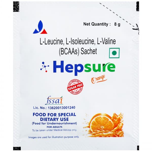 Hepsure Orange Sugar Free Sachet 8 g