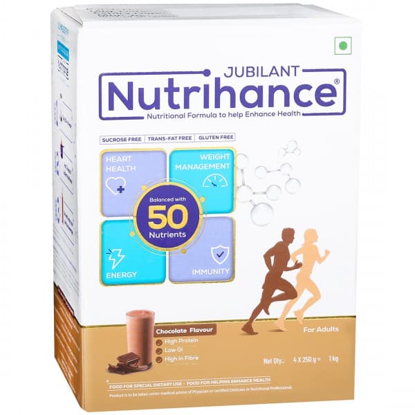 Nutrihance Chocolate Flavour Powder (For Adults) 4 x 250 g