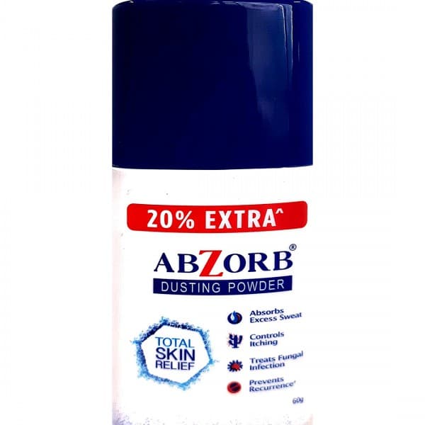 Abzorb Dusting Powder (20% Extra) 60 g