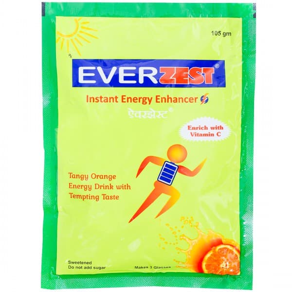 Everzest Tangy Orange Flavour Instant Energy Enhancer 105 g