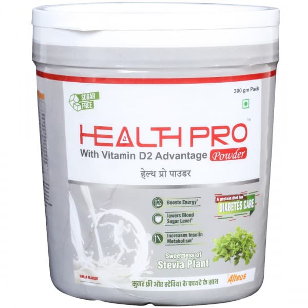Health Pro Sugar Free Vanilla Flavour Powder 300 g