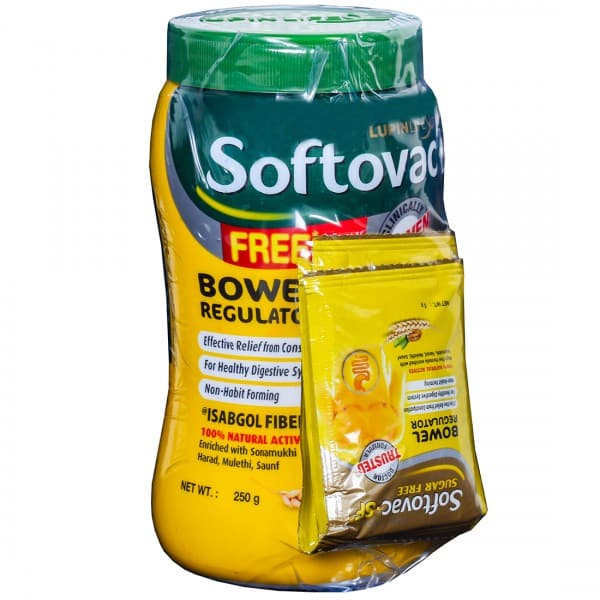 Softovac Bowel Regulator (Free 4 X Softovac SF Sachet 5 g) 250 g