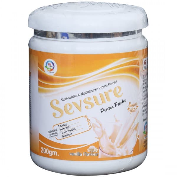 Sevsure Sugar Free Vanilla Flavour Protein Powder 200 g