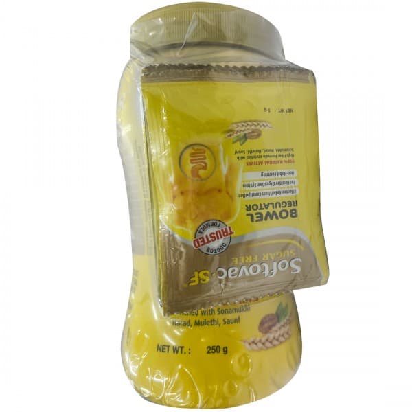 Softovac SF Bowel Regulator (Free 4 x Softovac SF Sachet 5 g) 250 g