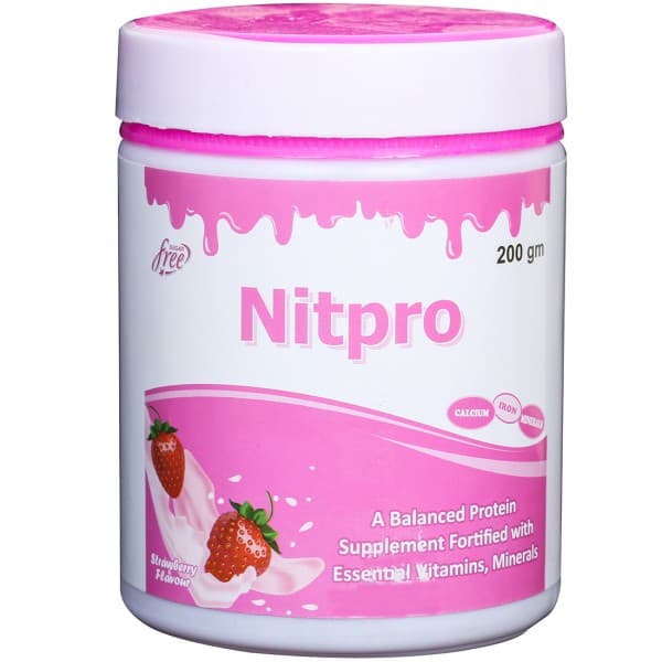 Nitpro Sugar Free Strawberry Flavour Powder 200 g