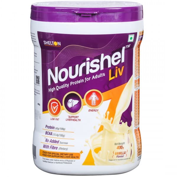 Nourishel Liv Vanilla Flavour Powder Jar 400 g
