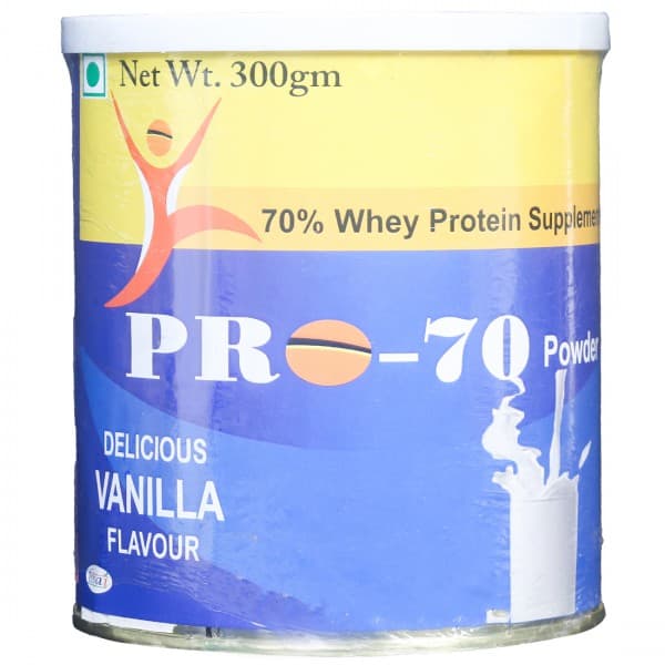 Pro-70 Delicious Vanilla Flavour Powder Jar 300 g