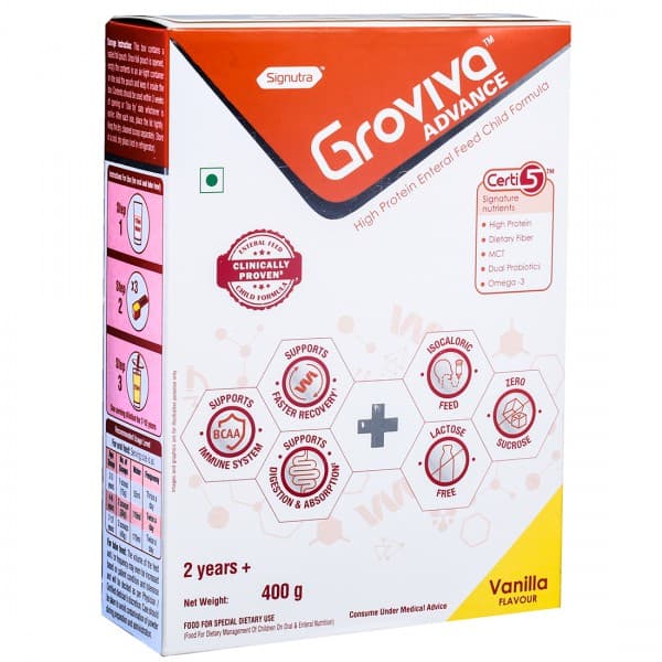 Groviva Advance 2 Years+ Vanilla Flavour Powder 400 g