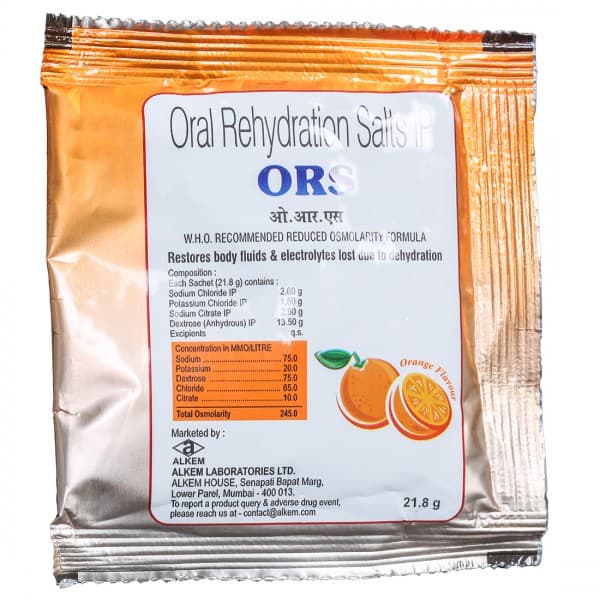 Ors (Alkem) Orange Flavour Sachet 21.8 g