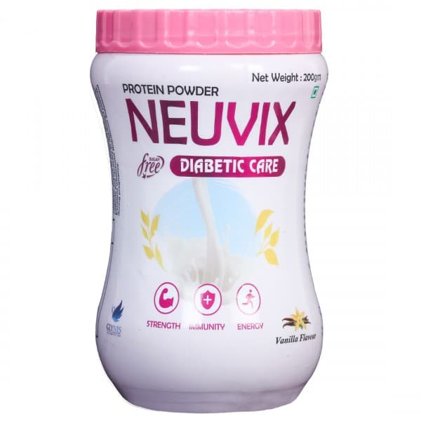 Neuvix Diabetic Care Sugar Free Vanilla Flavour Protein Powder 200 g