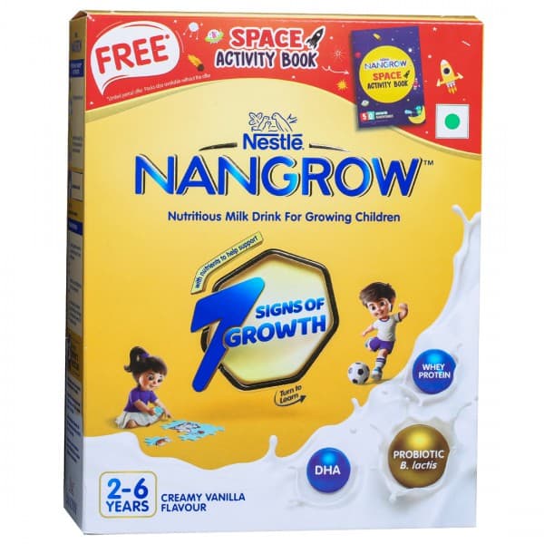 Nangrow Creamy Vanilla Flavour Powder Refill 2 - 6 Years (Free Space Activity Book) (Rs. 70 Off) 400 g