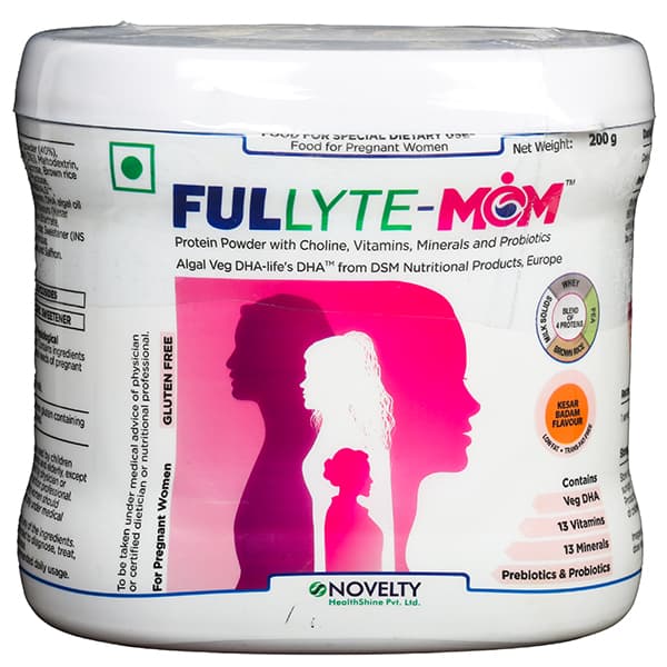 Fullyte Mom Kesar Badam Flavour Powder Jar 200 g