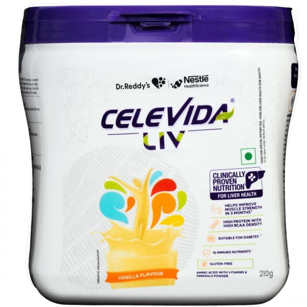 Celevida Liv Vanilla Flavour Powder Jar 210 g