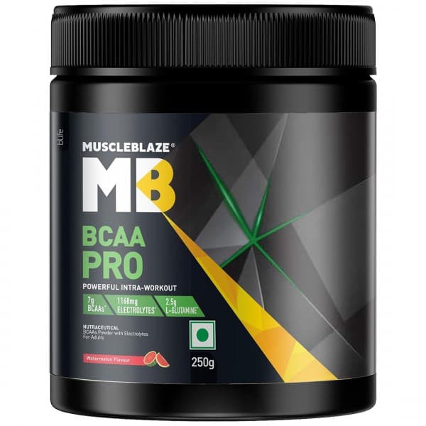 MuscleBlaze BCAA PRO Watermelon Flavour Powder Jar 250 g