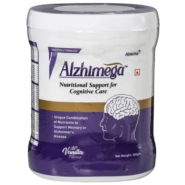 Alzhimega Vanilla Flavour Powder Jar 300 g