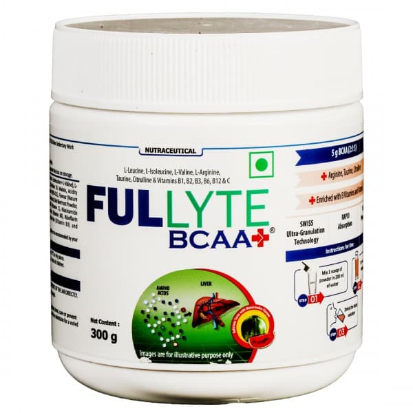 Fullyte BCAA+ Watermelon Flavour Powder Jar 300 g