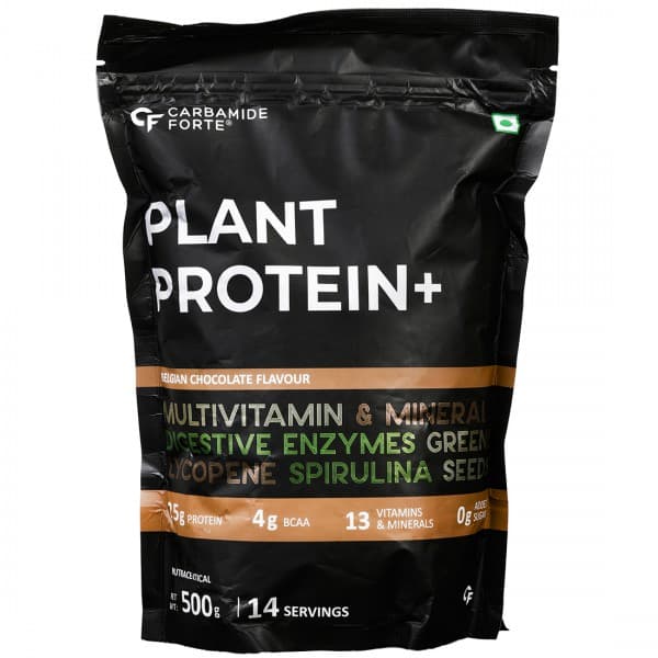 Carbamide Forte Plant Protein + Belgian Chocolate Flavour Powder 500 g
