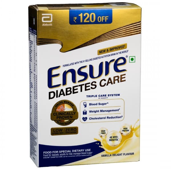 Ensure Diabetes Care Vanilla Delight Flavour Powder Refill (Rs. 120 Off) 375 g