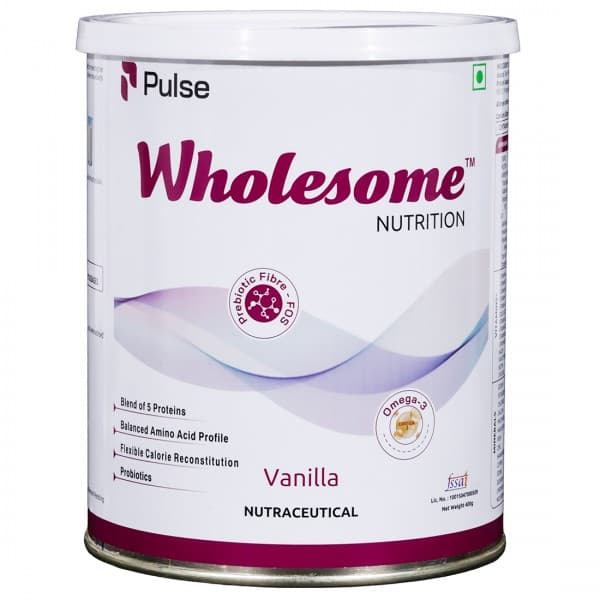 Wholesome Nutrition Vanilla Flavour Powder Tin 400 g